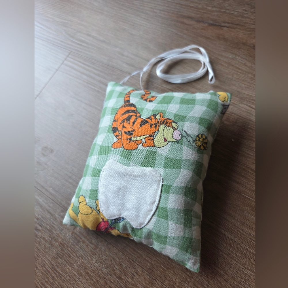 Vintage Hand Made Winnie the Pooh Tooth Fairy Mini Pillow with hanging strap - Picture 2 of 9